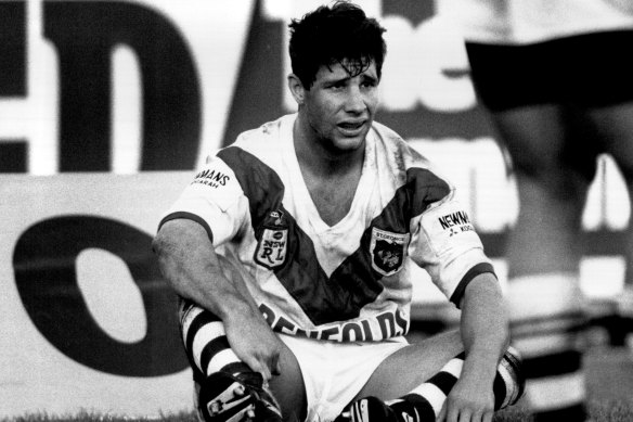 Former St George Illawarra captain, Queensland hero and Australian representative Mark Coyne in 1994.