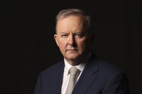 Opposition Leader Anthony Albanese, at Parliament House in Canberra on  Friday.