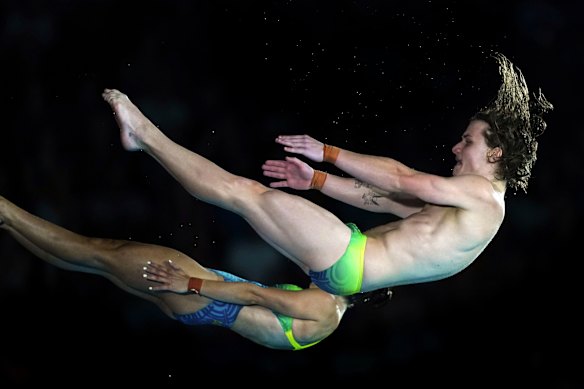 Australia’s Cassiel Rousseau and Emily Boyd.