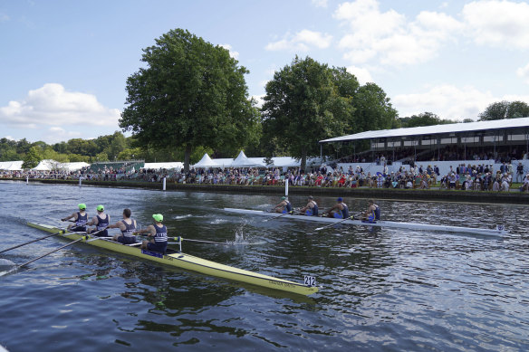 The Henley Royal Regatta, at Henley-on-Thames, England, is the most prestigious regatta in the world.