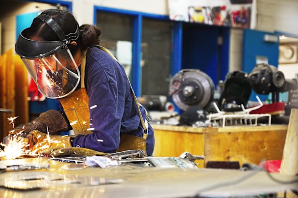 Appropriate workwear is a persistent barrier for women in trades, particularly in industries like welding which require specialist gear.