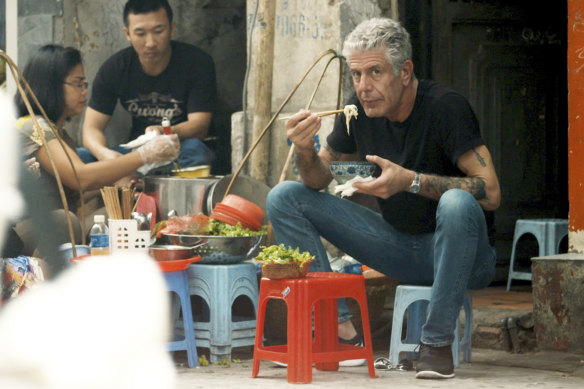 Anthony Bourdain in Morgan Neville’s documentary “Roadrunner”.