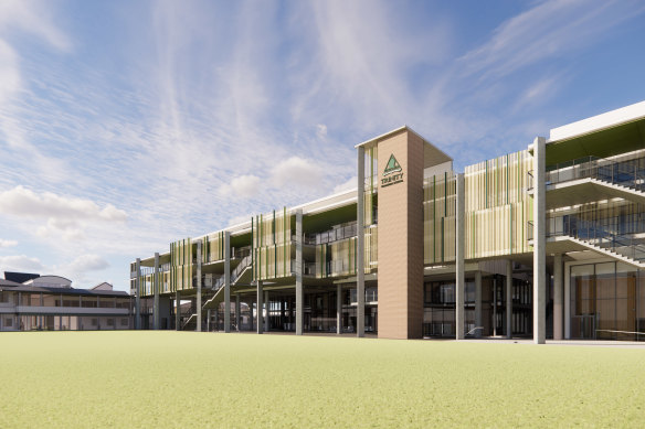 An artist’s impression of Trinity Grammar School $127 million redevelopment.