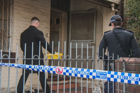 This Marrickville family home became a crime scene. 