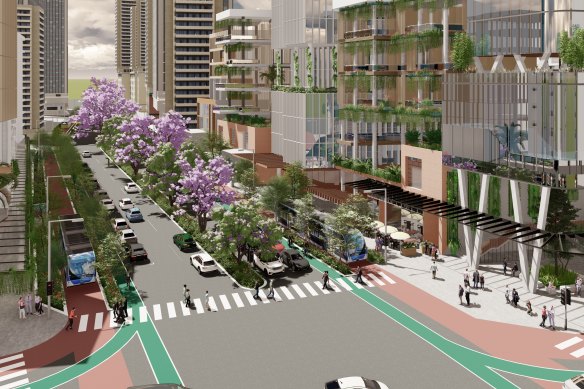 Suburban Futures’ concept for Gympie Road, Chermside.
