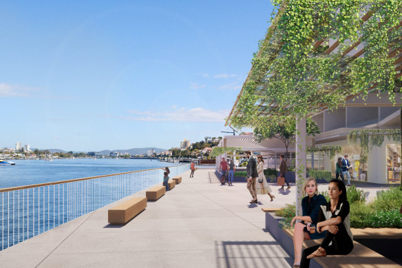 A new walkway with riverside restaurants and bars and a new entranceway to Portside Hamilton are planned - in addition to new unit complexes - as part of a $20 million remake of the old cruise ship terminal.