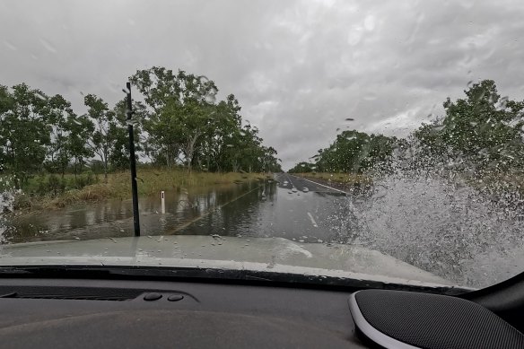 A deluge of rain in Western Australia’s remote outback has flooded major roads and cut the state off from the east.