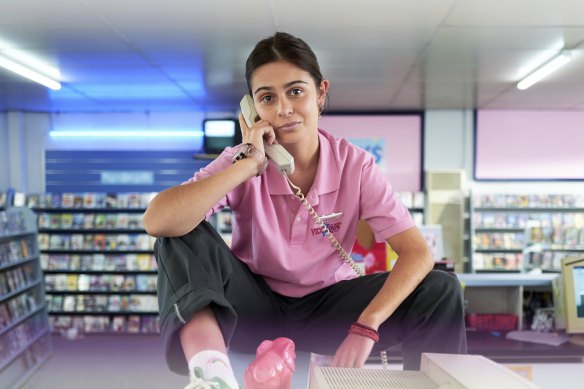 Emmanuelle Mattana in <i>Videoland</i>: Nervy banter and affectionate rites of passage.