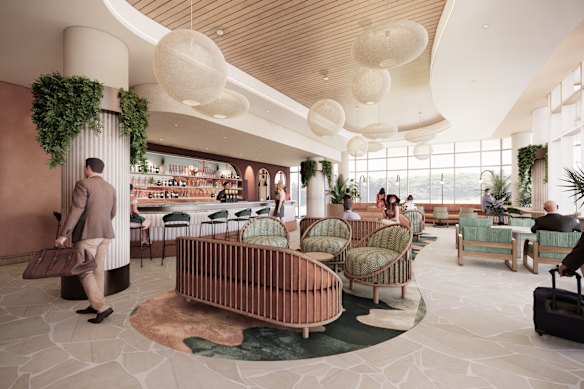 The lobby at Avani Mooloolaba.