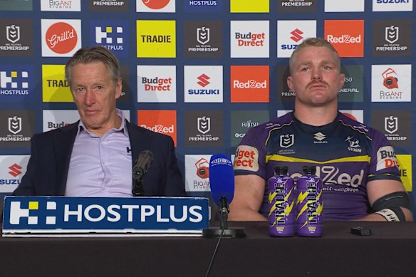 Craig Bellamy couldn’t hide his frustration at the Storm missing the finals.