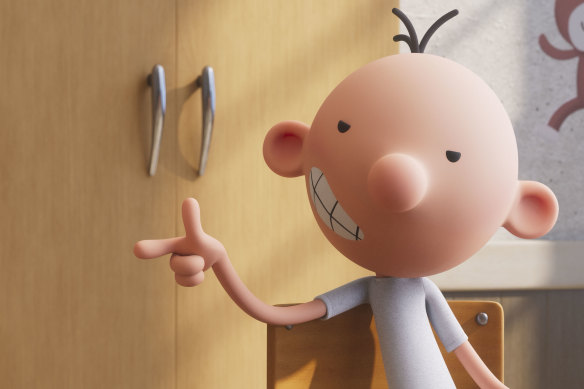Greg Heffley, Kinney’s star protagonist, in animated form.