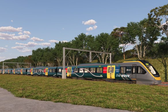 A heavy rail Sunshine Coast Line would run from the existing Beerwah station through to Birtinya, inland of Caloundra. 