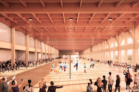 The new venue will house seven indoor sport courts.