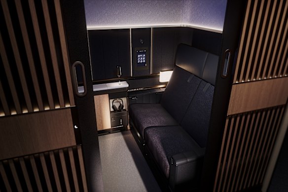 There are just three first-class suites across the Allegris cabin, making it the most exclusive in the sky.