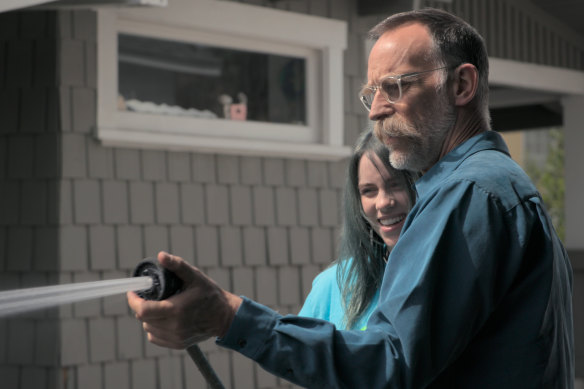 Eilish with her father Patrick O’Connell. Pop star documentaries also look to “humanise” their subject, says Dr Sarah Keith.