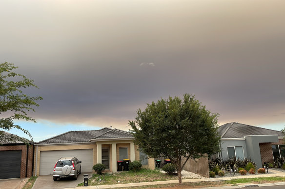 One reader snapped the “eerie” smoke from the Beaufort fire all the way from Melton in Melbourne’s west.