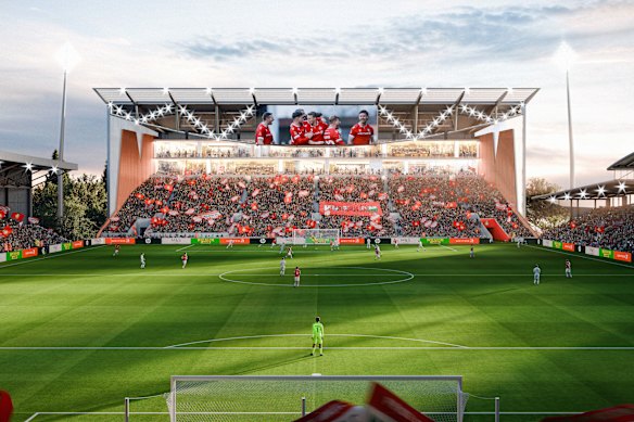 Wrexham AFC’s plans for a new Kop Stand at the Racecourse Ground.