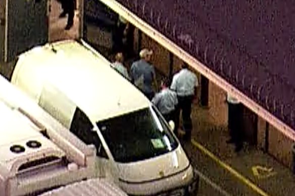 Roberts-Smith arriving at Silverwater Correctional Complex on Tuesday night.