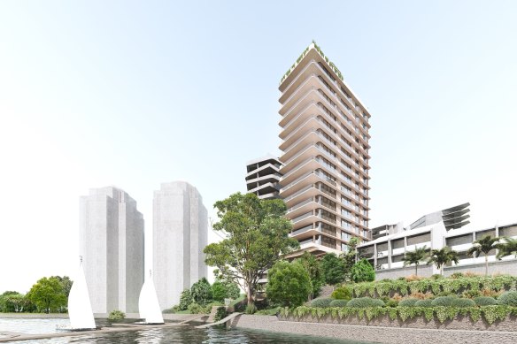 The 15-storey tower will have just 14 residences.