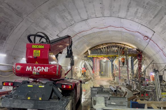 The excavation of the Metro’s Adelaide Street tunnel was completed last week, although the tunnel was not expected to open until the second half of 2025. 
