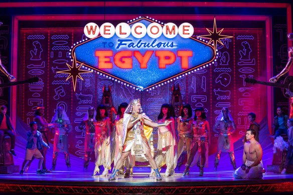 Shane Crawford makes his stage debut as the Pharaoh in Joseph and the Amazing Technicolor Dreamcoat in Melbourne.