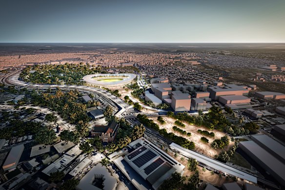 Blight Rayner’s vision for the Victoria Park stadium, submitted to Graham Quirk’s 60-day Brisbane 2032 Olympic venue review.