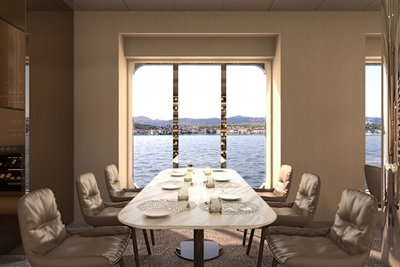One of the new dining spaces on Scenic Ikon (artist’s impression).