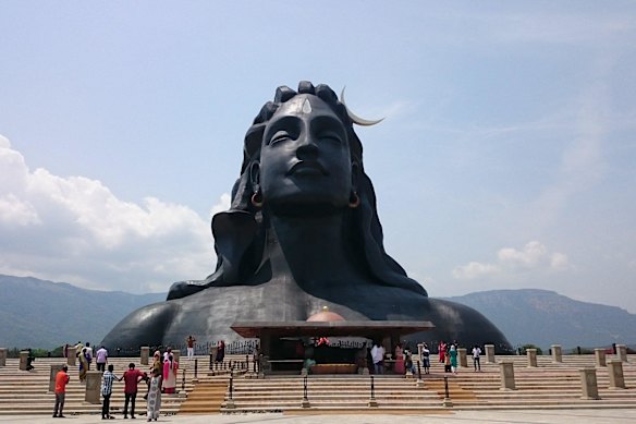 The Adiyogi Shiva statue is 112 feet (34 metres) tall, an allusion to the 112 chakras of the body.