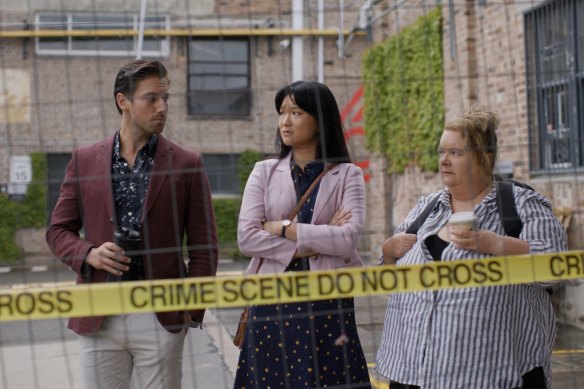 Lincoln Younes, Michelle Lim Davidson, and Magda Szubanski star in Nine’s upcoming drama, After the Verdict.