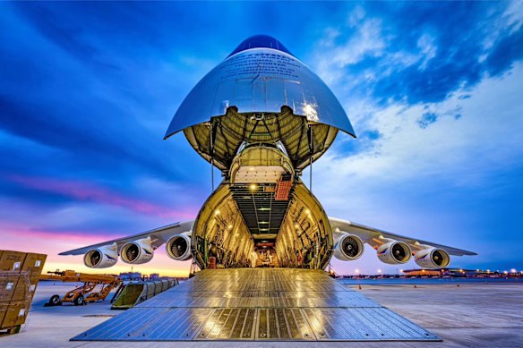 The Antonov An-225 Mriya was capable of transporting up to 250 tonnes of cargo, twice as much as a Boeing 747 freighter.