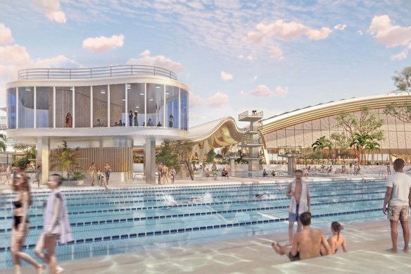 The architect said the design would celebrate the pool's existing heritage elements.