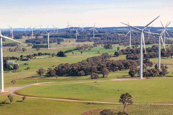 Hanson railed against wind farms. 
