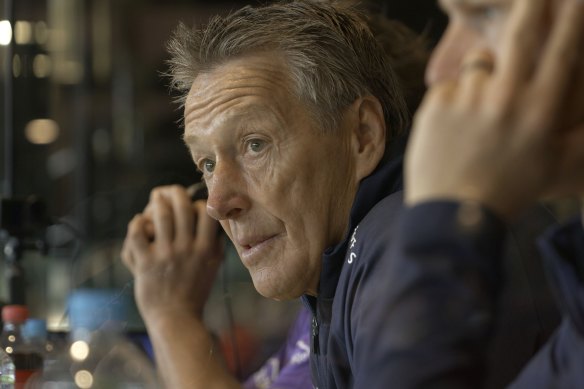 Inside Craig Bellamy’s coaching box.