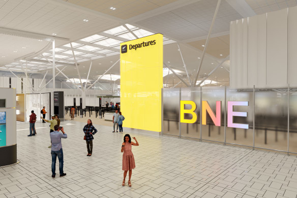 The existing golden gateway will be replaced by a 7.5-metre “departures beacon”. 