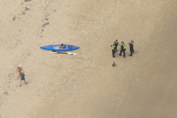 A man drowned after falling out of a kayak Balnarring Beach. 