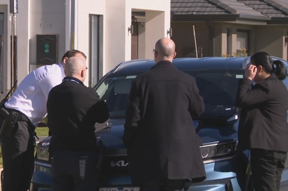 Homicide detectives were called to the scene Sunday night.