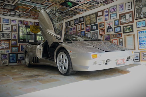 Former Geelong mayor Darryn Lyons is selling his silver 1998 Lamborghini Diablo VT roadster. 
