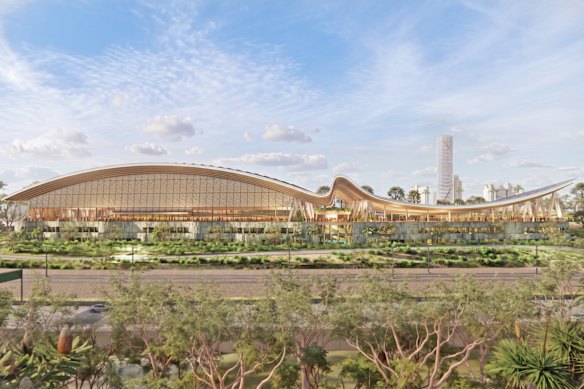 The complex will be part of the Victoria Park precinct and will be within walking distance of the new stadium. 
