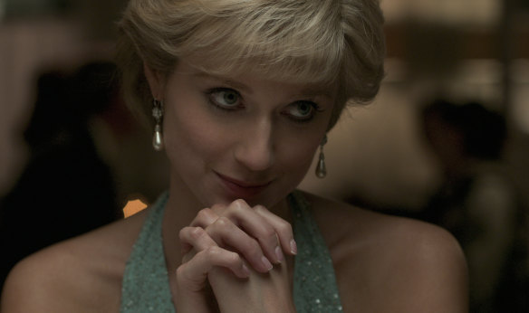 Elizabeth Debicki as Princess Diana in season five of the Netflix production ‘The Crown’. 