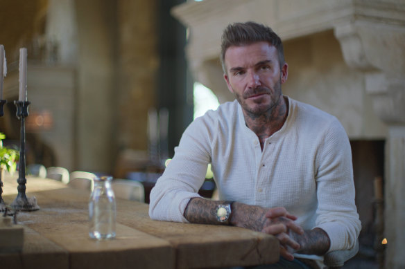 Revealing and compelling: David Beckham sat down for over 40 hours of interviews for the series.