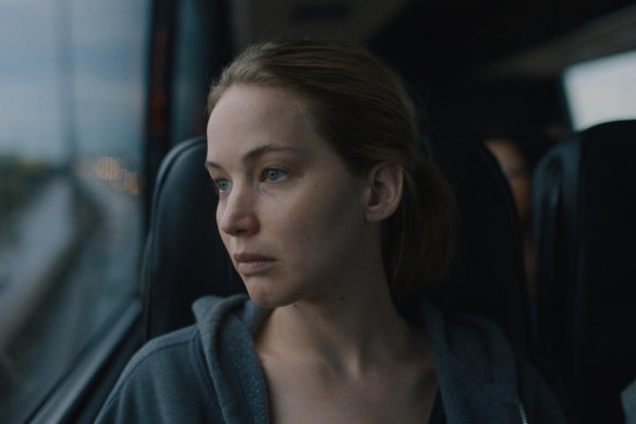 Jennifer Lawrence stars as Lynsey, an American soldier recovering from injuries, in Causeway.