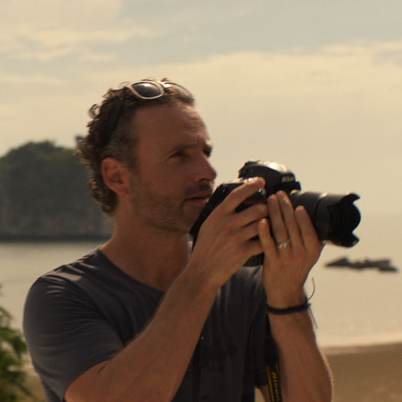 English actor Andrew Lincoln plays photographer husband Cameron Bloom.