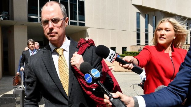 Solicitor-General of Australia, Dr Stephen Donaghue, QC, leaves the High Court last month.