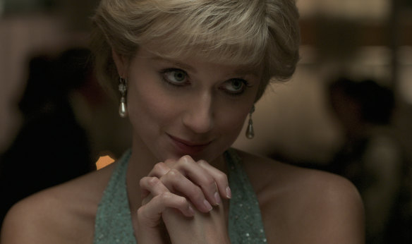 Elizabeth Debicki as Princess Diana in season five of the Netflix production ‘The Crown’.