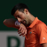 ‘I was hanging on the ropes’: Underdone Djokovic drops serve nine times, out of Monte Carlo