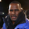 R. Kelly at a Chicago police station on February 22. 