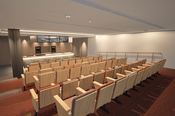 Render of the ampitheatre at the new Sydney Seafood School.