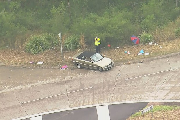 Ten people were hurt as a car allegedly ploughed into NRL fans in Wallsend in Newcastle, NSW. 
