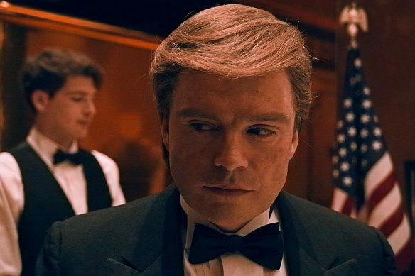 Sebastian Stan as Donald Trump in The Apprentice.