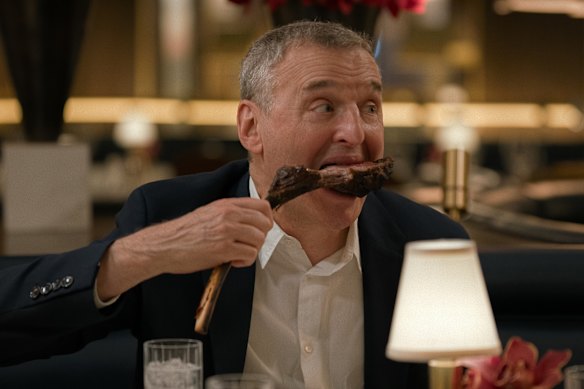 Rosenthal does not hide his love of food, which is part of his appeal.